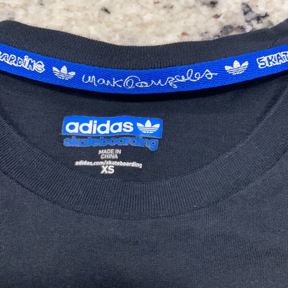 RARE Adidas Skateboarding x Mark Gonzales Graphic Tee sz XS - Picture 2 of 8